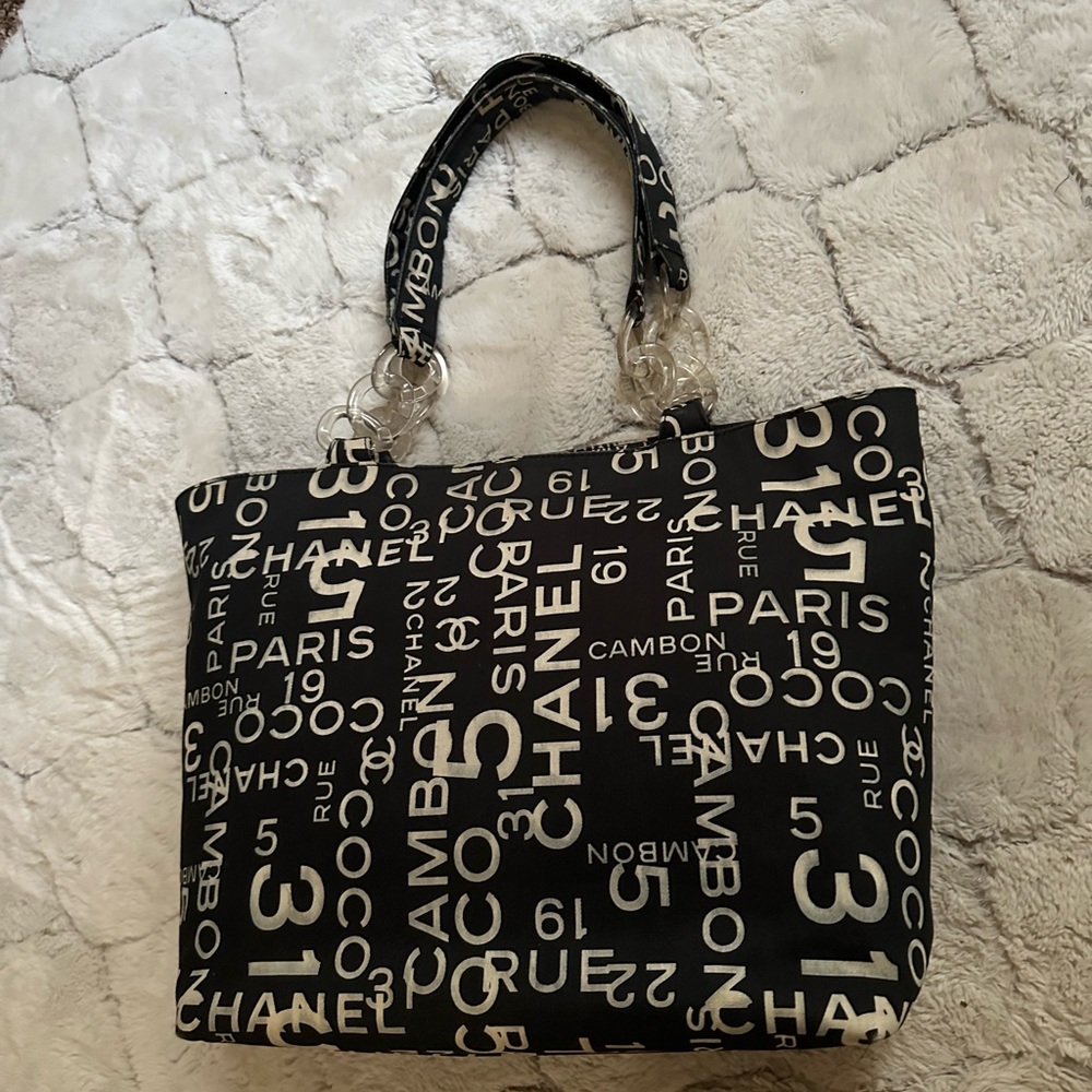 - - Chanel large tote bag with mini tote inside